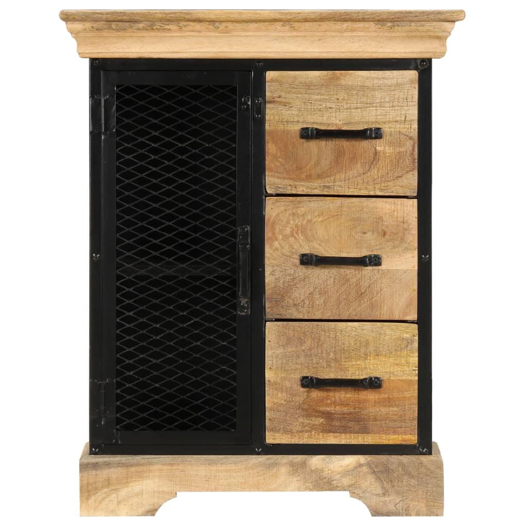 Voir la diapositive 2 : VIDAXL Buffet 60x30x75 cm Bois de manguier massif