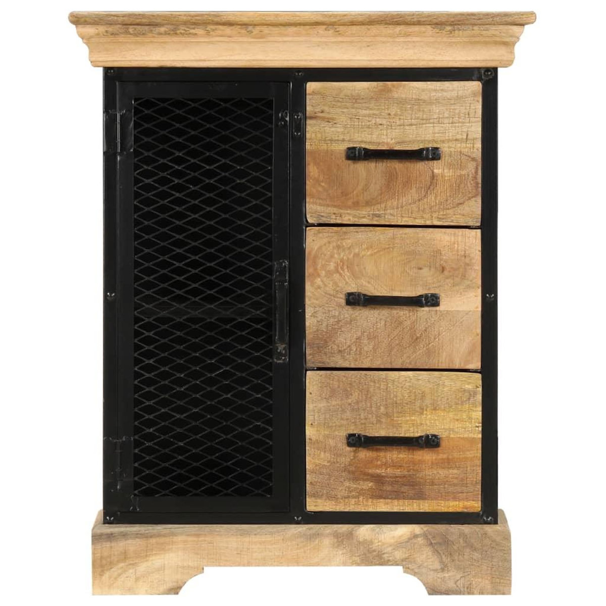 VIDAXL Buffet 60x30x75 cm Bois de manguier massif