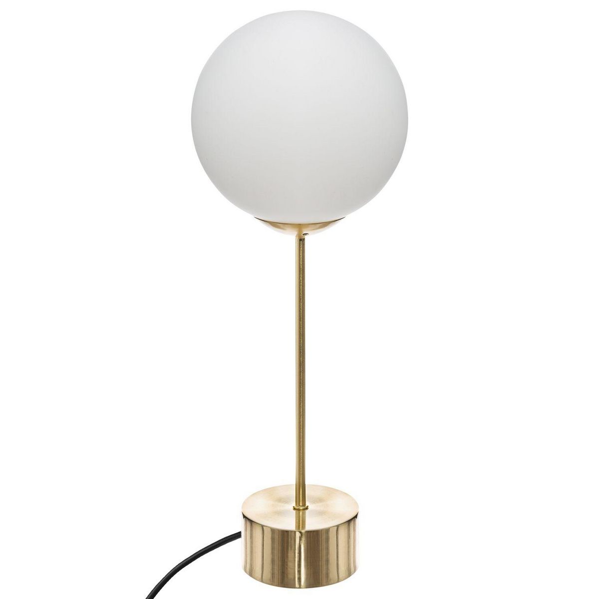ATMOSPHERA Lampe droite à poser Dris Noire et blanche - H. 43 cm