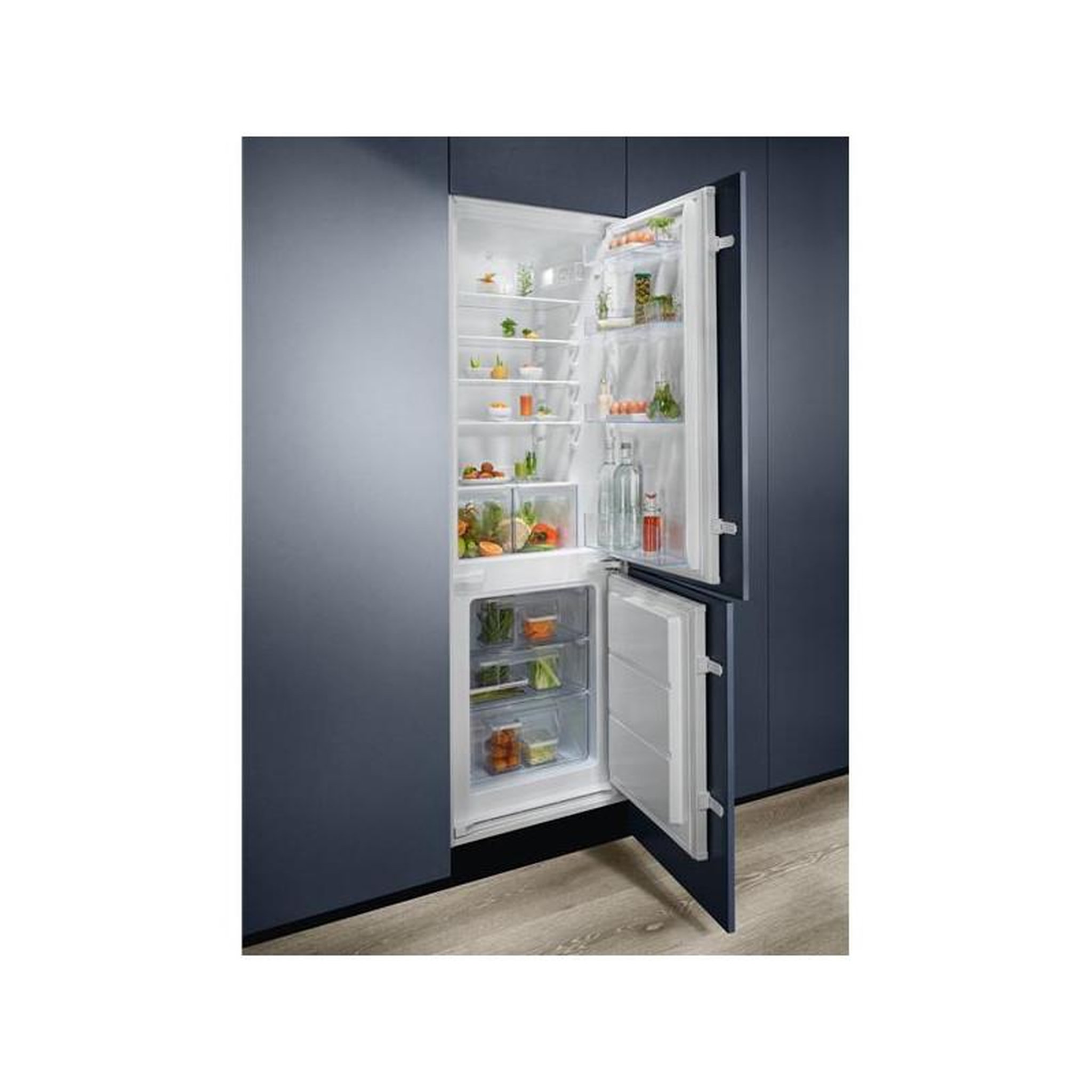 Voir la diapositive 5 : ELECTROLUX Réfrigérateur combiné à glissières 271l blanc - LNS5LE18S