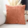 Voir la diapositive 2 : Paris Prix Coussin Déco en Velours  Velvet  40x40cm Cuivre