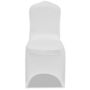 Voir la diapositive 2 : VIDAXL Housse blanche extensible pour chaise 50 pieces