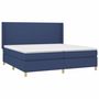Voir la diapositive 4 : VIDAXL Sommier a lattes de lit matelas et LED Bleu 200x200 cm Tissu