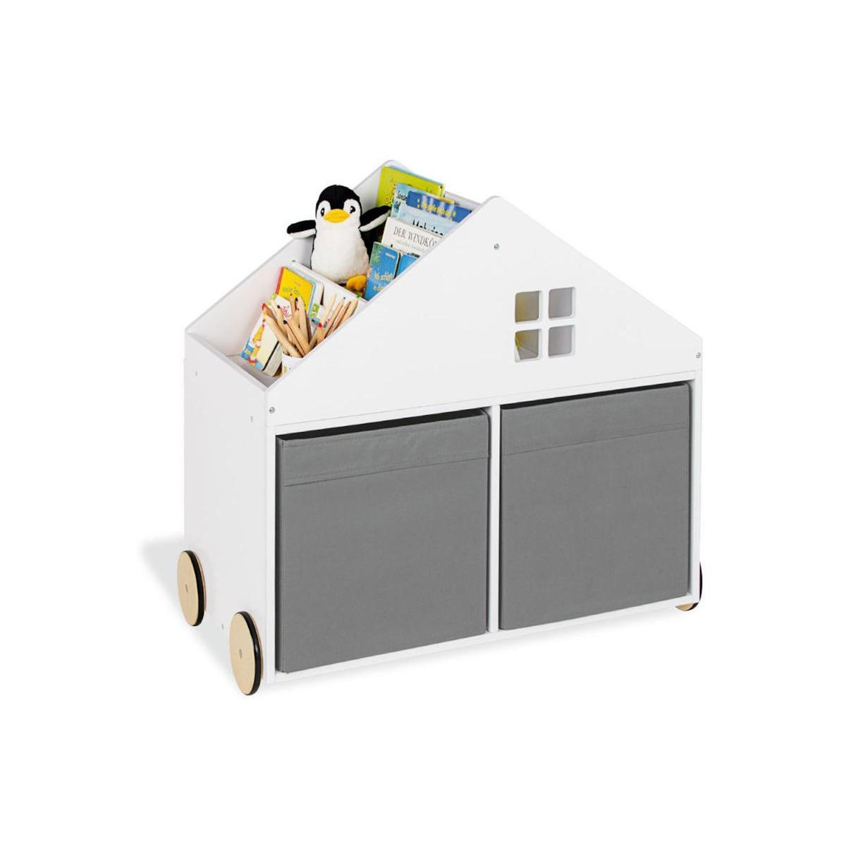 Pinolino Bibliothèque mobile 'Hus' Blanc