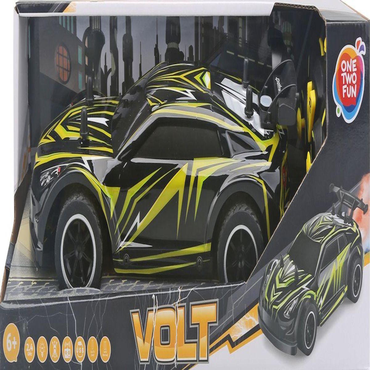 One Two Fun Véhicule radiocommandé Storm électrique jaune