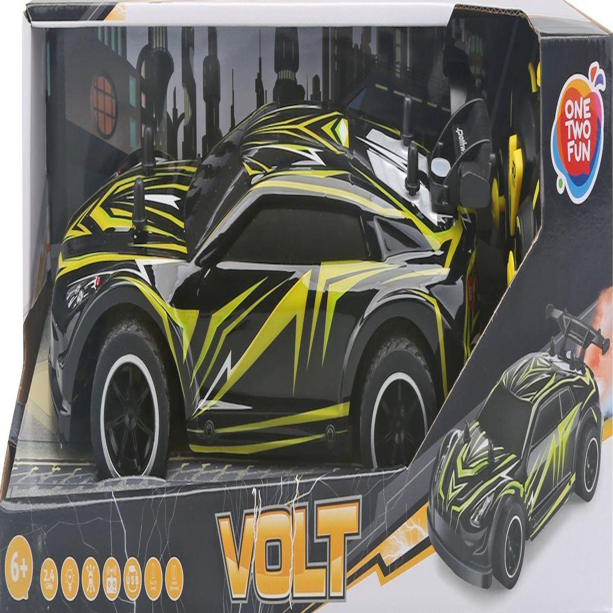 One Two Fun Véhicule radiocommandé Storm électrique jaune