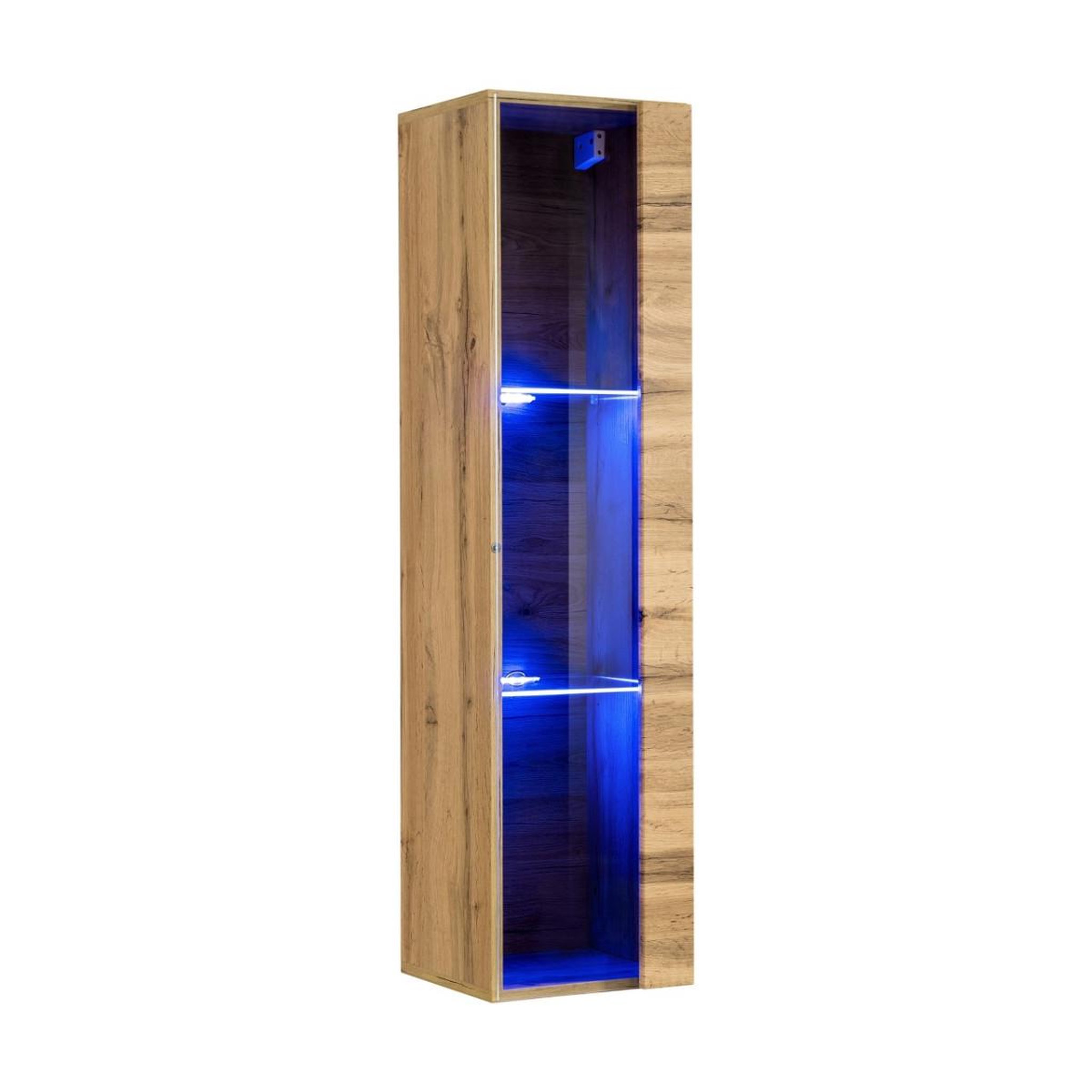 Paris Prix Vitrine murale led  switch  120cm naturel