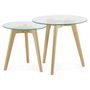 Voir la diapositive 3 : Paris Prix Lot de 2 Tables d'Appoint  Kastra  50cm Transparent