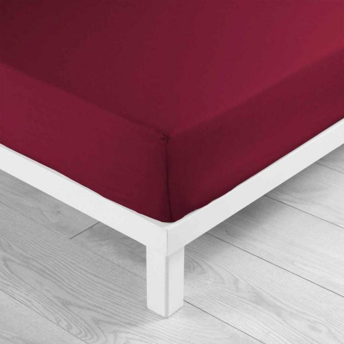 Paris Prix Drap Housse  Lina  180x200cm Rouge