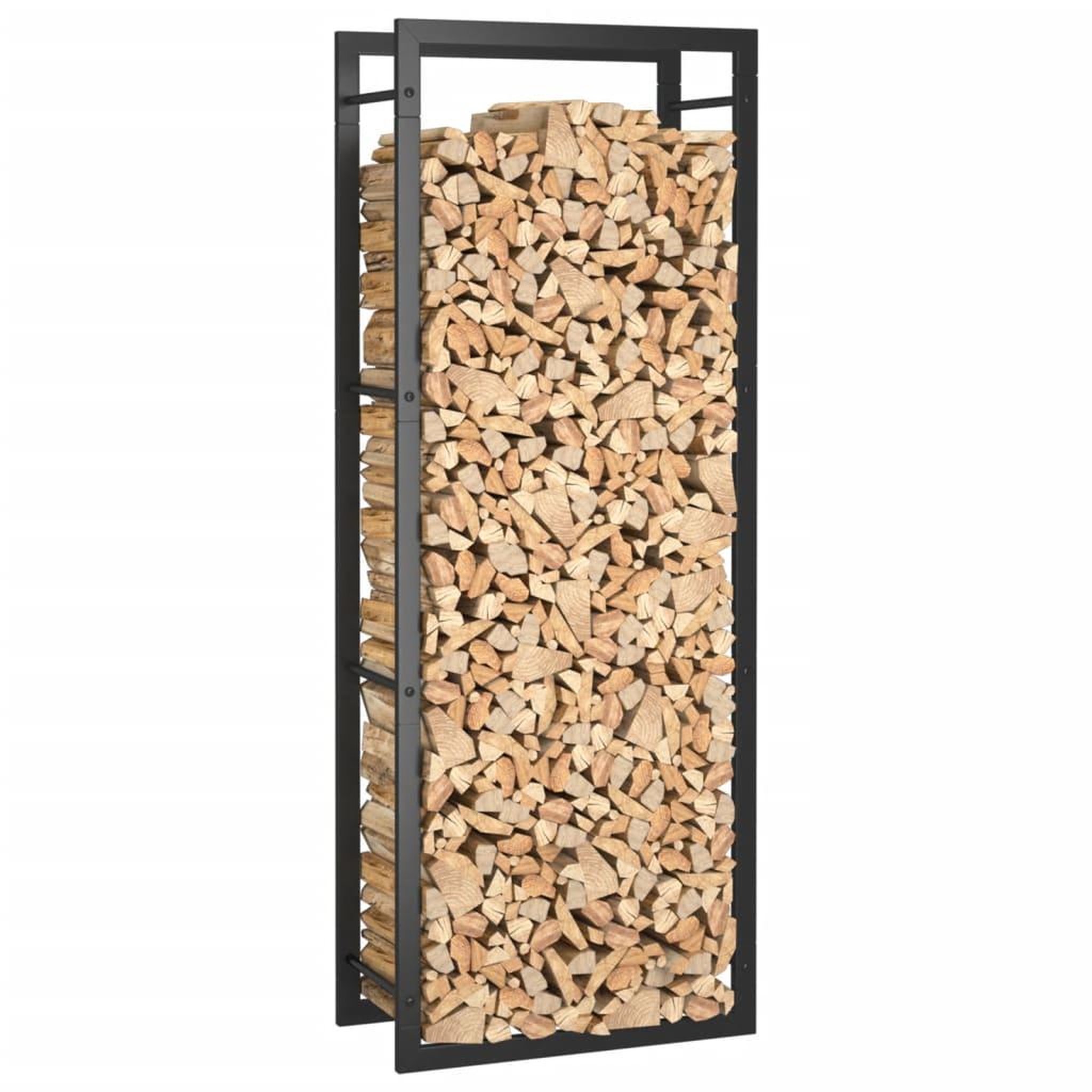 Voir la diapositive 5 : VIDAXL Portant de bois de chauffage Noir mat 50x28x132 cm Acier