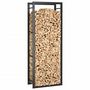 Voir la diapositive 5 : VIDAXL Portant de bois de chauffage Noir mat 50x28x132 cm Acier