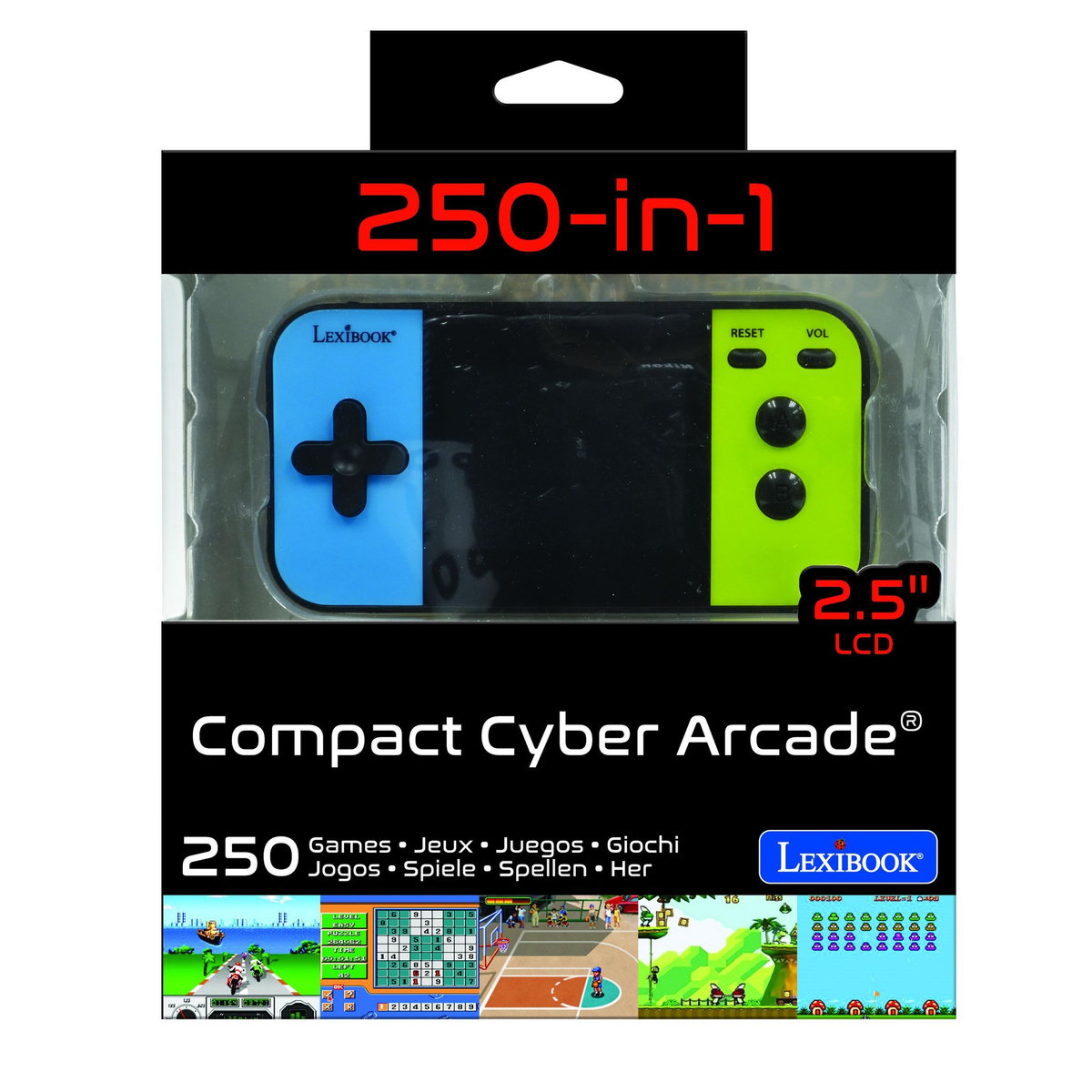 Lexibook Console de jeux portable couleur Cyber Arcade Pocket