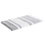 Voir la diapositive 2 : ACTUEL Foutah de plage en coton 180g/m² finition frange SAND