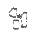 ZENKER Lot de 3 emporte-pièces oursons en inox Zenker Haribo