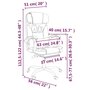Voir la diapositive 6 : VIDAXL Fauteuil de massage inclinable de bureau Creme Similicuir