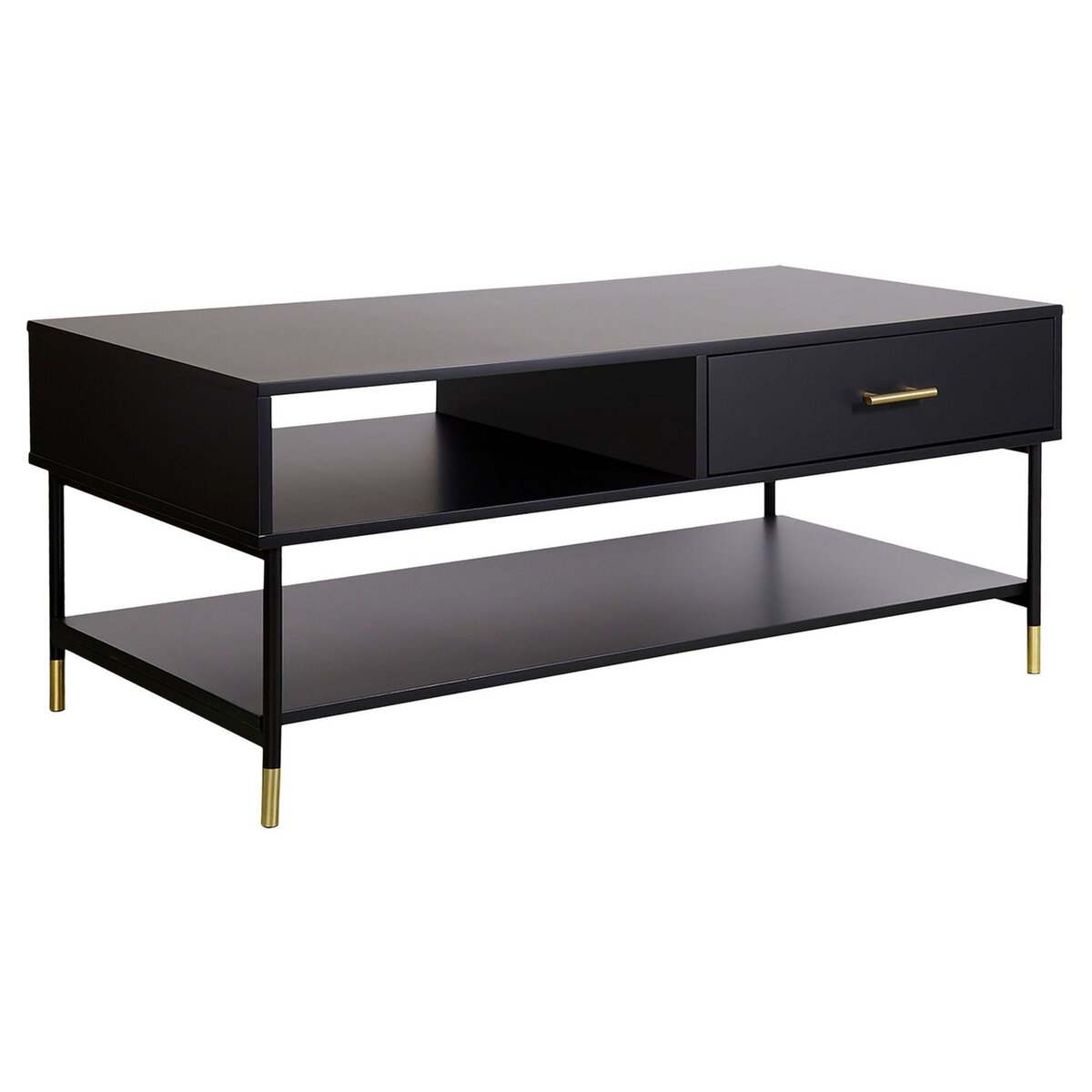 ATMOSPHERA Table basse 2 tiroirs 1 niche L110cm IRIS