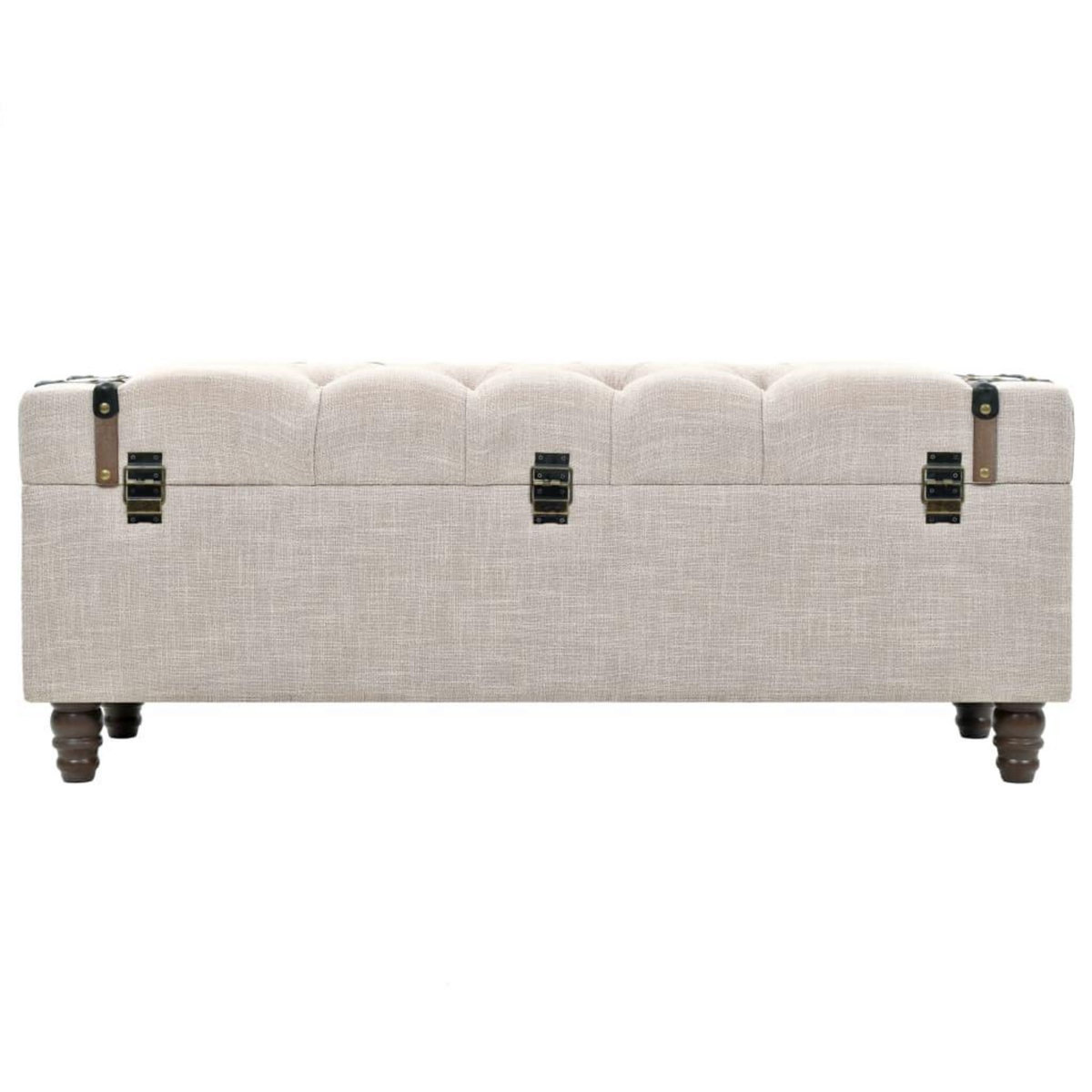 VIDAXL Ensemble de bancs de rangement 3 pcs Bois massif et acier