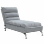 Voir la diapositive 2 : VIDAXL Chaise longue de massage avec coussins gris clair tissu