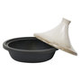 Voir la diapositive 2 : NAPOLEON Tajine noire en fonte et céramique noir et marron