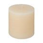 Voir la diapositive 1 : ATMOSPHERA Bougie Cylindrique  Rustic  10cm Ivoire
