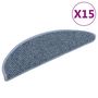 Voir la diapositive 2 : VIDAXL Tapis d'escalier autocollants 15 pcs 56x17x3 cm Bleu