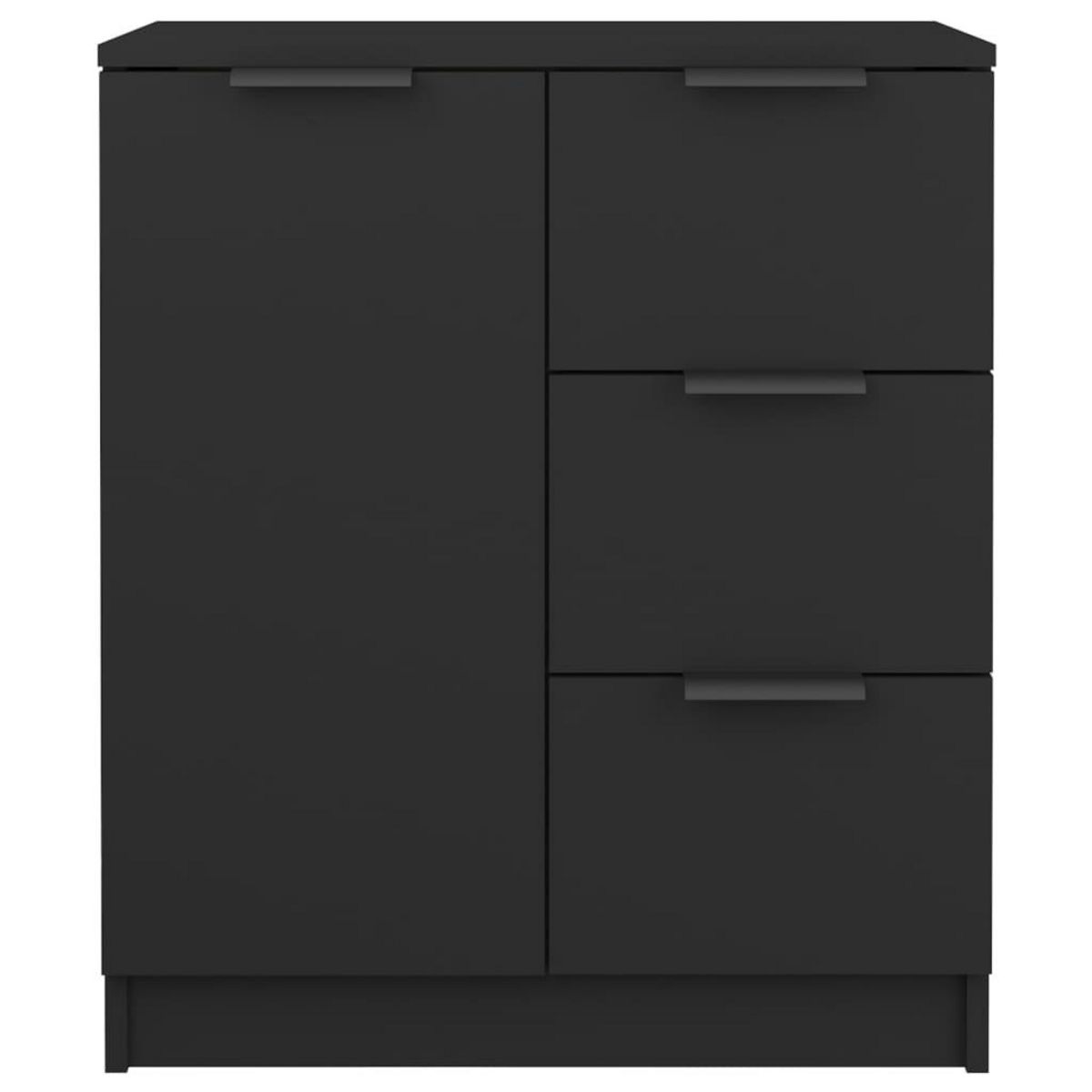 VIDAXL Buffet noir 60x30x70 cm bois d'ingenierie