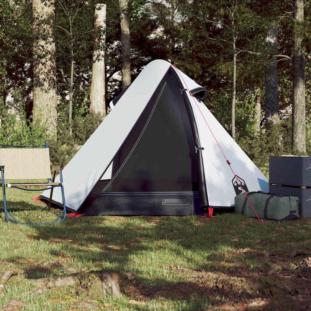 VIDAXL Tente de camping a dome 2 personnes tissu occultant impermeable