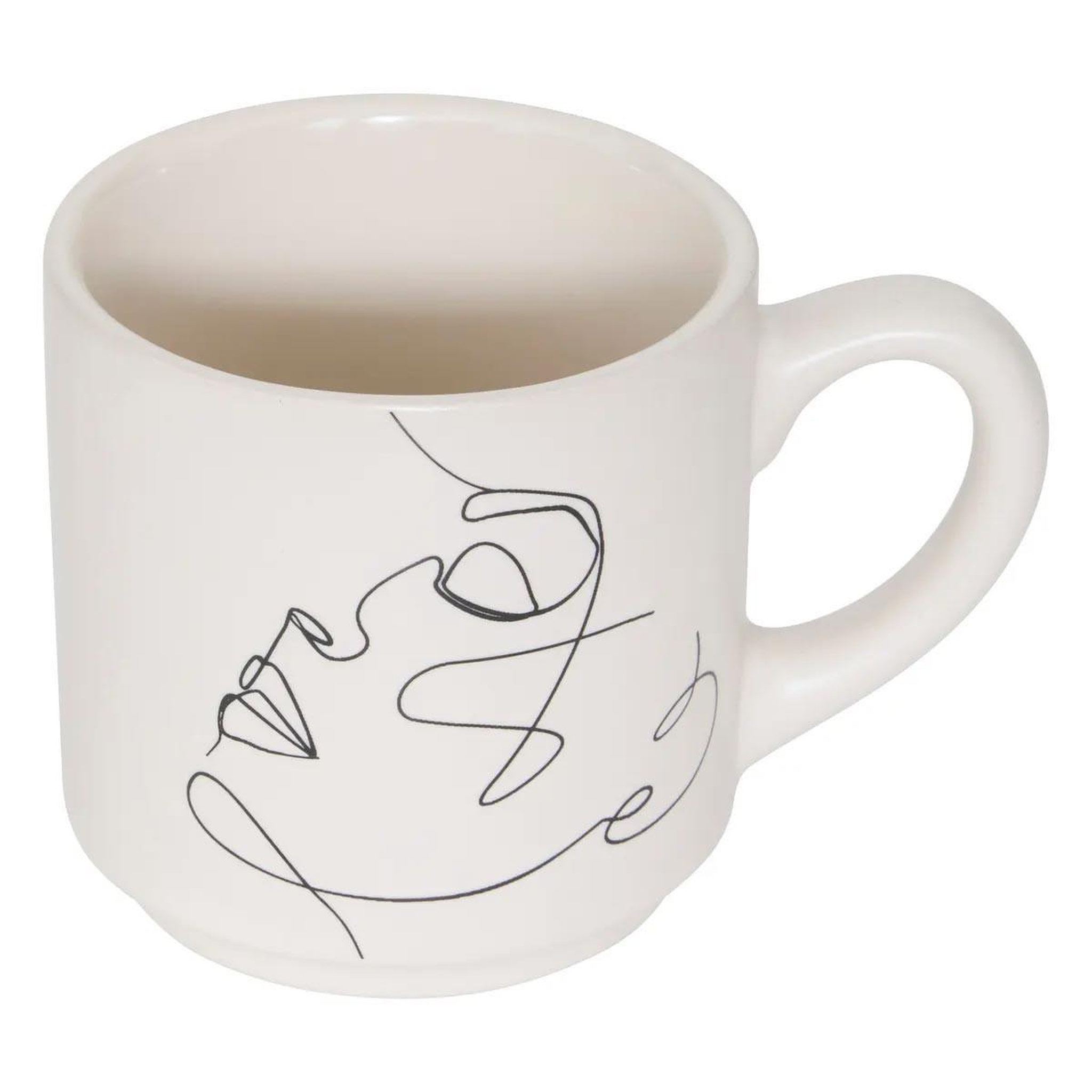 Voir la diapositive 4 : SECRET DE GOURMET Lot de 4 mugs sur rack  visage  12cl multicolore