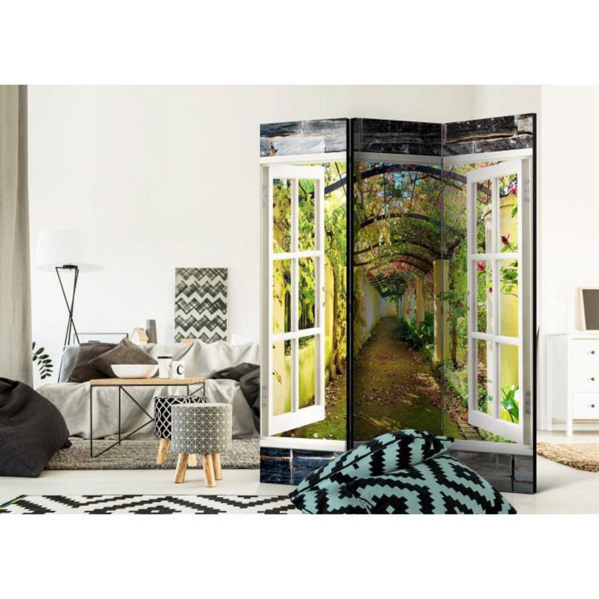 Paris Prix Paravent 3 Volets  Secret Garden  135x172cm