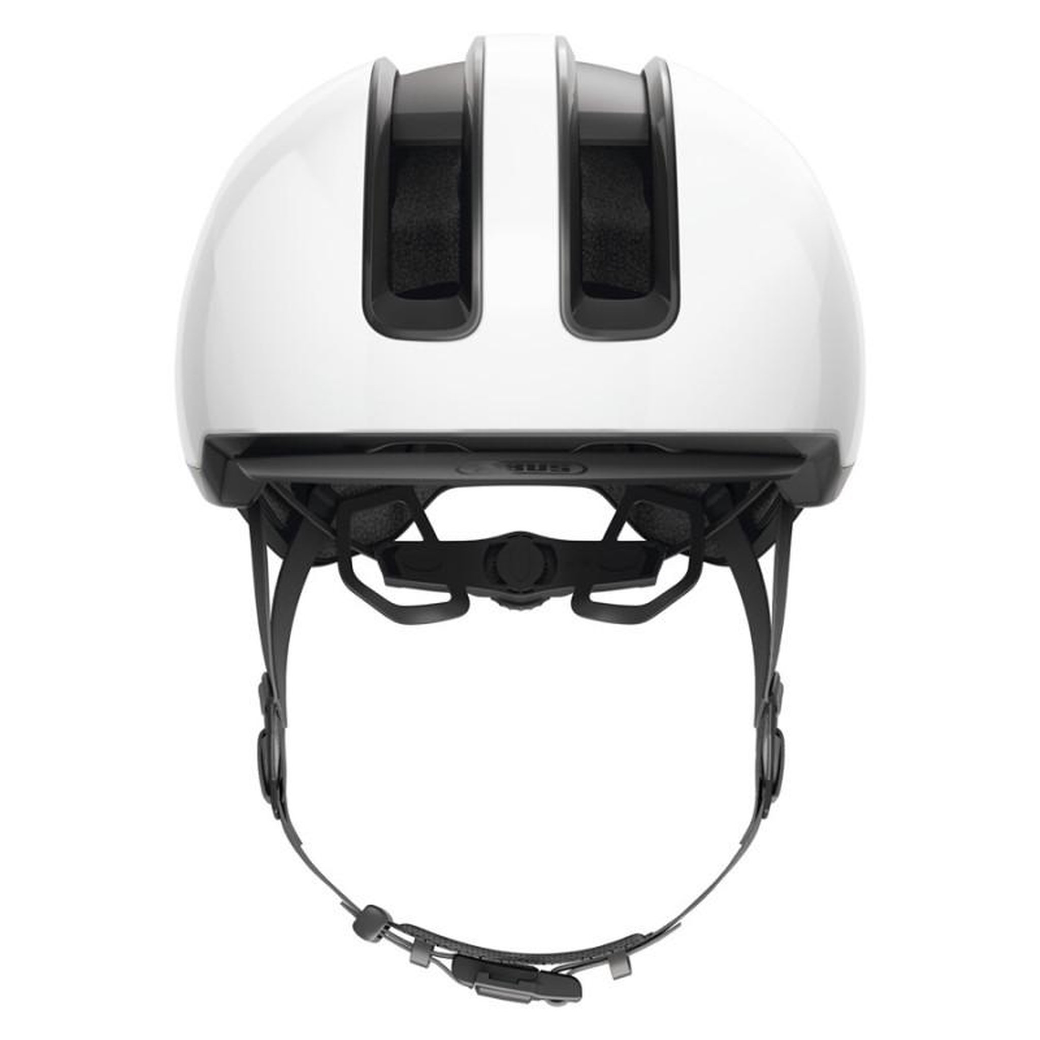 Voir la diapositive 2 : ABUS Casque vélo Abus HUD Y SHINY WHITE S