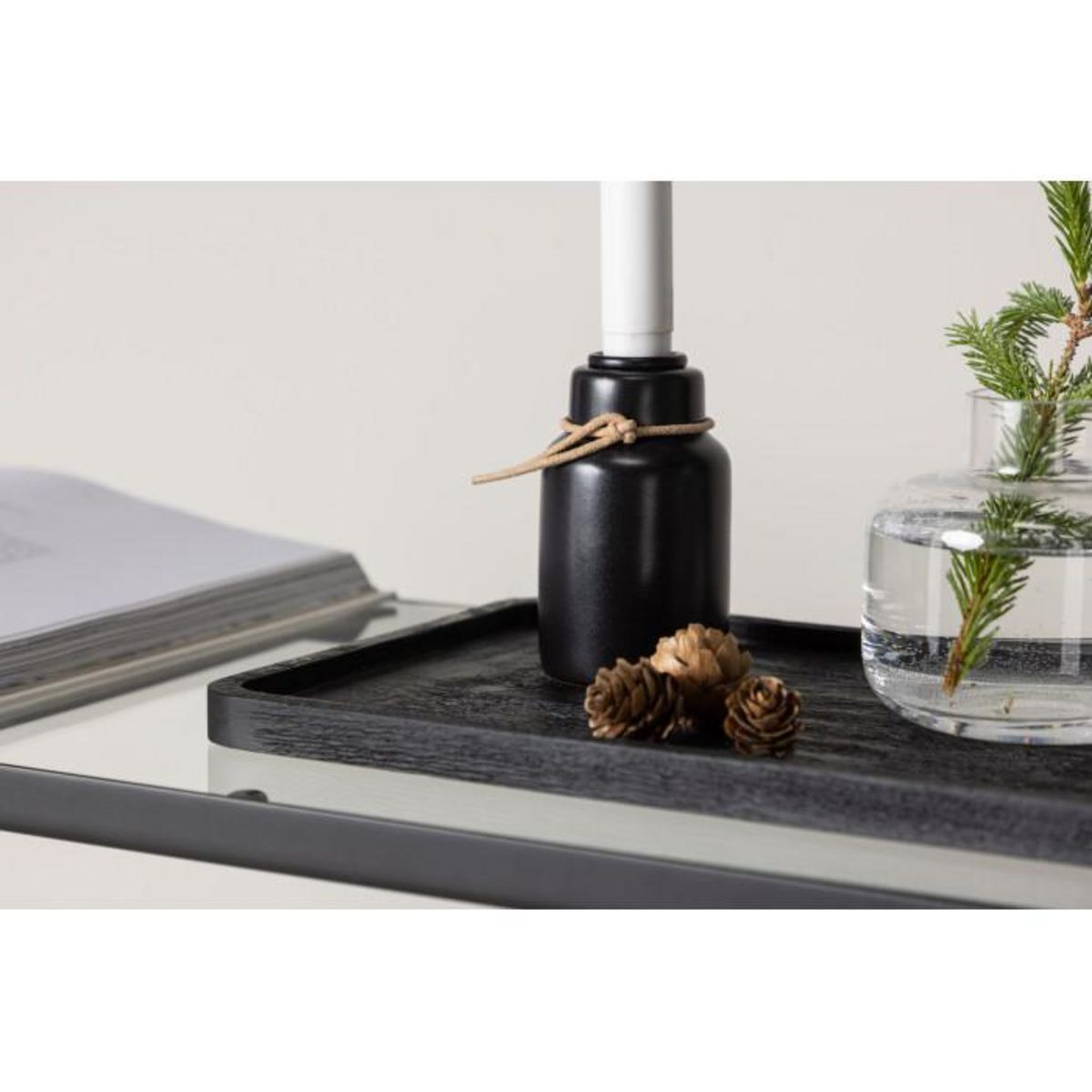 Paris Prix Bougeoir Design à LED  Ulricehamn  6cm Noir