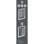 Voir la diapositive 3 : Paris Prix Store Enrouleur Jour Nuit  Daynight  45x180cm Blanc