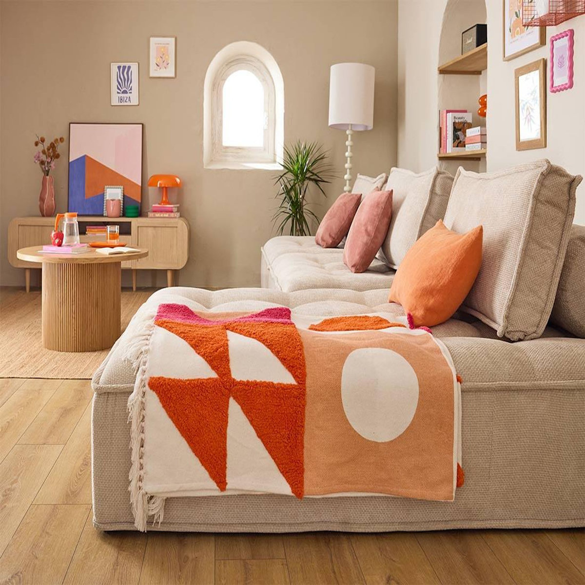 LISA DESIGN Marisol - canapé d'angle modulable 4 places - velours texturé