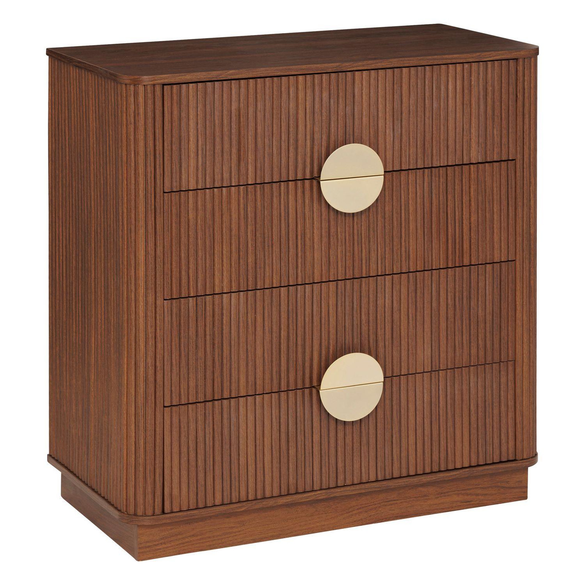 ATMOSPHERA Commode 4 tiroirs effet noyer wany - marron