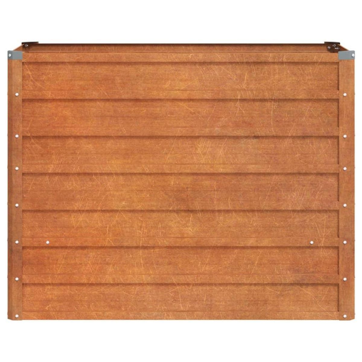 VIDAXL Lit sureleve de jardin rouille 100x40x77 cm acier corten
