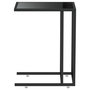Voir la diapositive 4 : VIDAXL Table d'appoint pour ordinateur Noir 50x35x65 cm Verre trempe