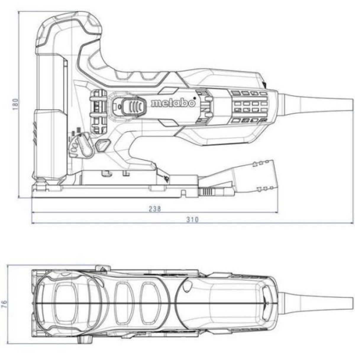 METABO Scie sauteuse METABO STE 100 Quick - 20 lames - Vert - 710W - Bois