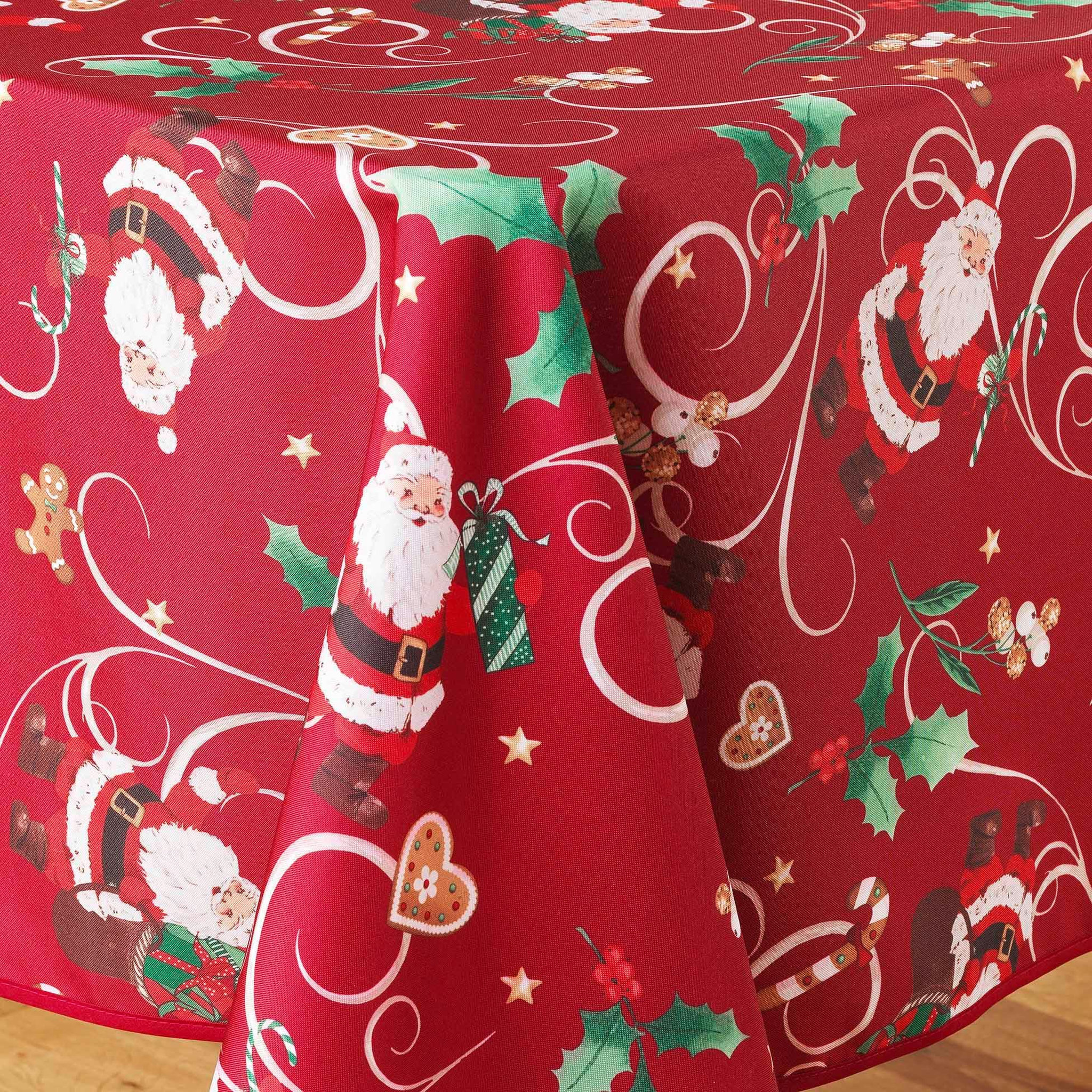 Voir la diapositive 2 : Eden Nappe rectangle père noel enchanté