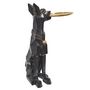 Voir la diapositive 3 : Paris Prix Vide-Poche Statue  Chien  73cm Noir