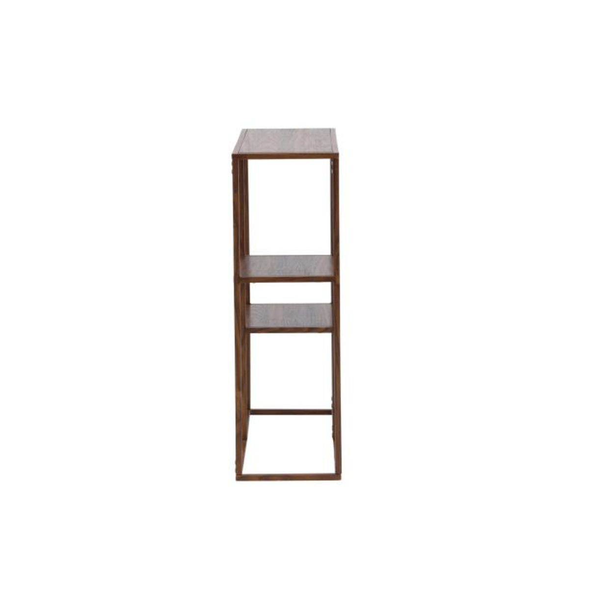 Paris Prix Étagère 3 Niveaux en Métal  Staal  81cm Noyer