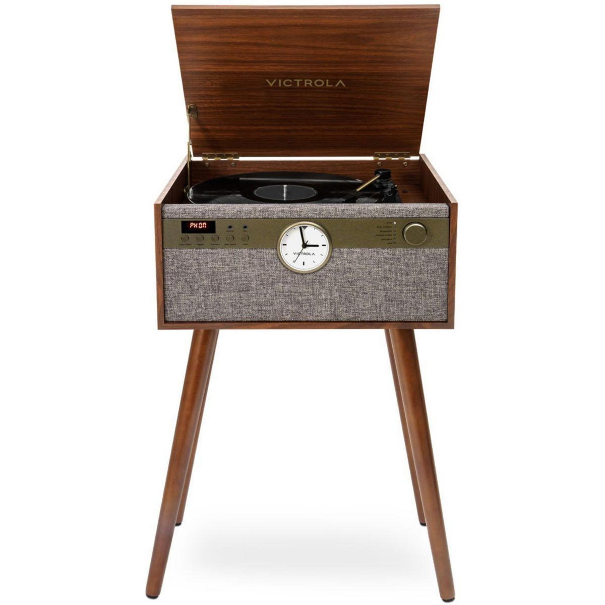 VICTROLA Platine vinyle VTA-835 Pieds Noyer