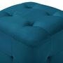 Voir la diapositive 4 : VIDAXL 2 pcs Poufs Bleu 30 x 30 x 30 cm Tissu velours