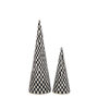 Voir la diapositive 2 : Paris Prix Lot de 2 Cônes Déco  Hollywood  40cm Noir & Écru