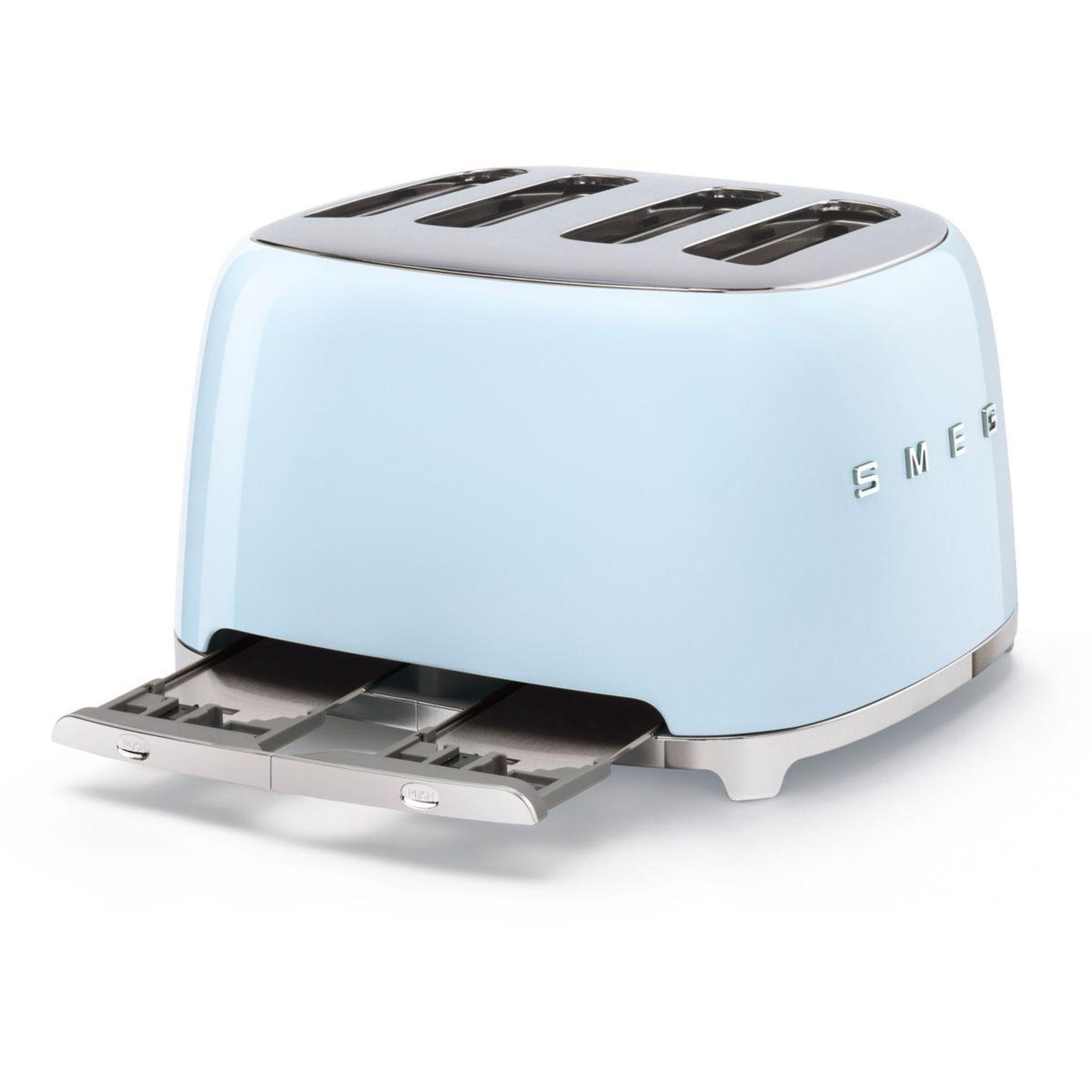 Voir la diapositive 4 : SMEG Grille-pain tsf03pbeu bleu azur