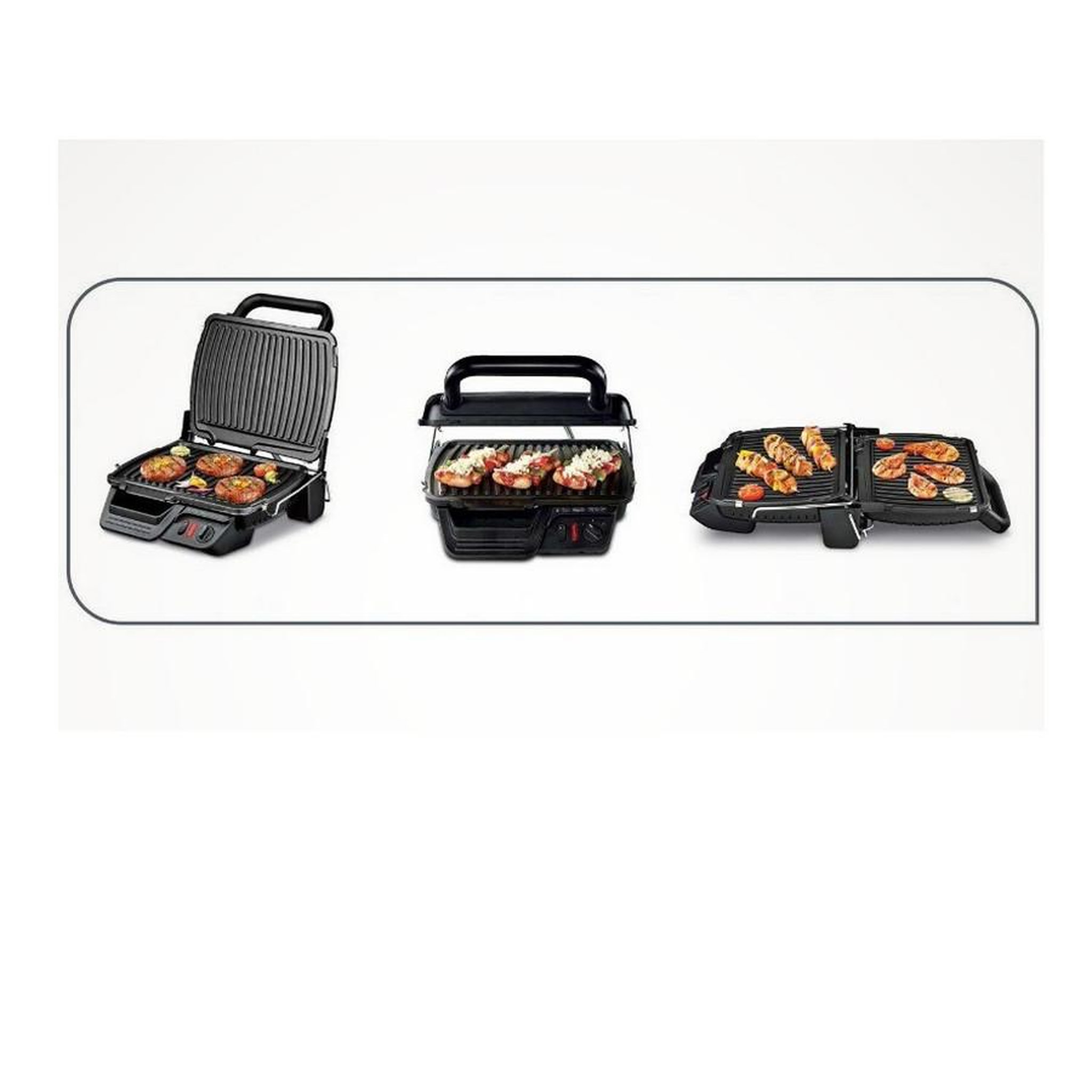 Voir la diapositive 3 : TEFAL Grill-viande 2000w 600cm² noir - GC308812