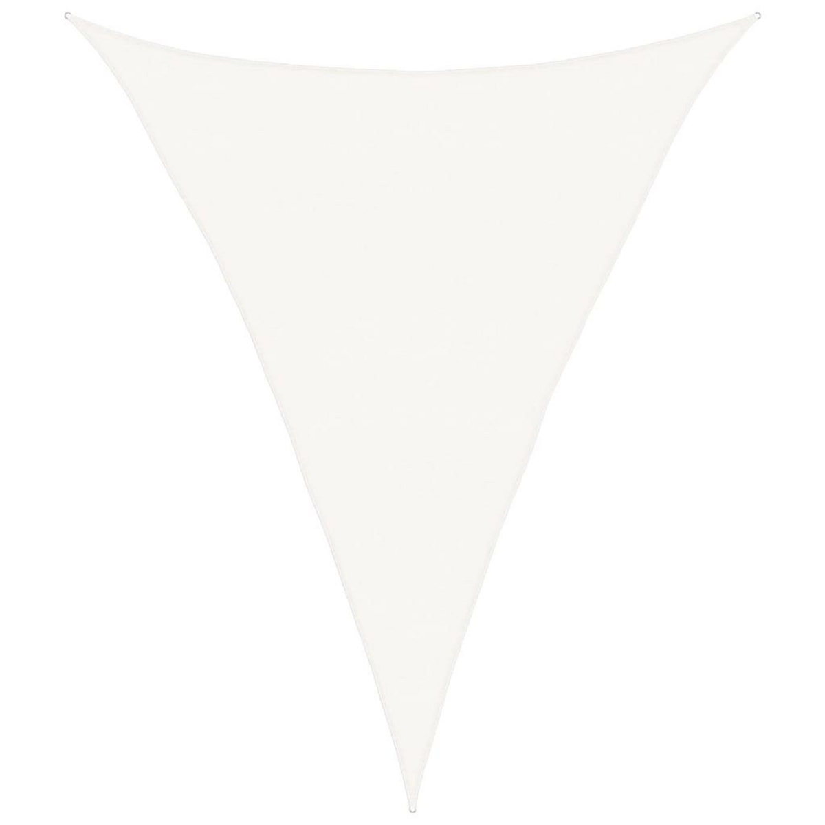 VIDAXL Voile d'ombrage 160 g/m^2 Blanc 5x6x6 m PEHD