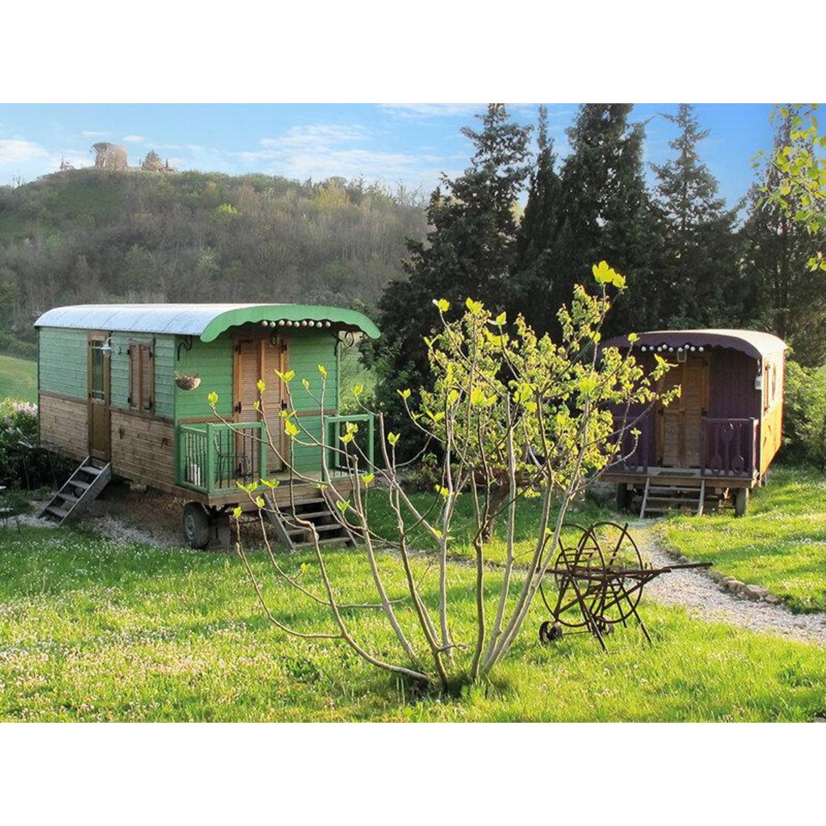 Smartbox 3 jours en roulotte en famille près de Valence - Coffret Cadeau Séjour