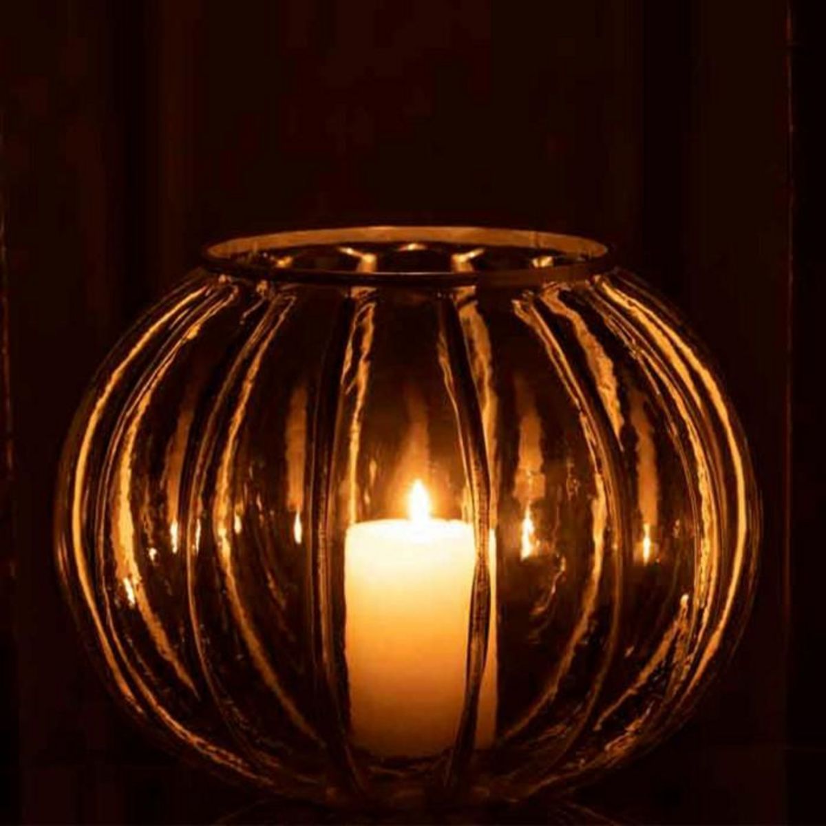 Paris Prix Photophore en Verre  Boule  23cm Argent