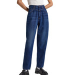 Pepe Jeans Jean Paper Bag  Femme Pepe jeans Rachel. Coloris disponibles : Bleu
