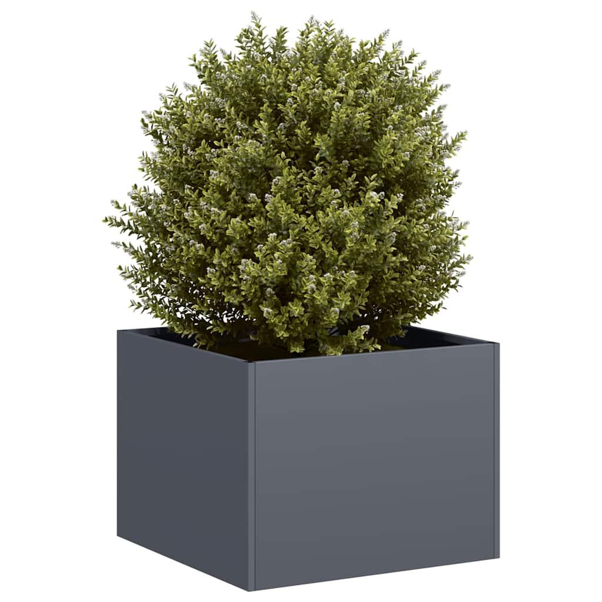 VIDAXL Jardiniere anthracite 40x40x30 cm acier